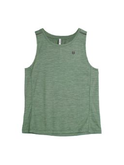 Tego - Green Solid Regular Fit Tank Top