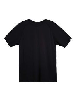 Tego - Black Solid Regular Fit T-shirt