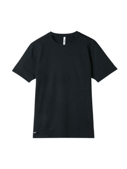 Tego - Black Solid Regular Fit T-shirt