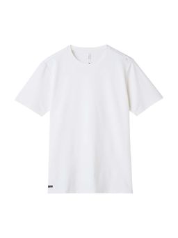 Tego - White Solid Regular Fit T-shirt