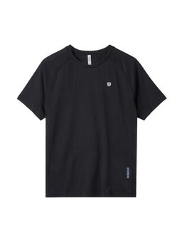 Tego - Black Solid Regular Fit T-shirt