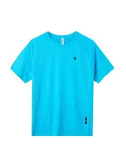 Tego - Blue Solid Regular Fit T-shirt