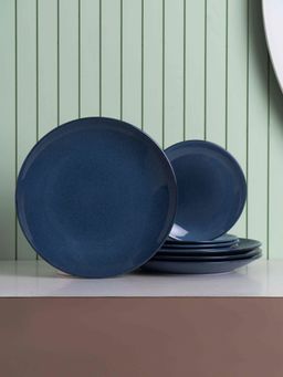 JCPL - Fine Porcelain Reactive Denim Blue Dinner Set Ceramic Crockery Set