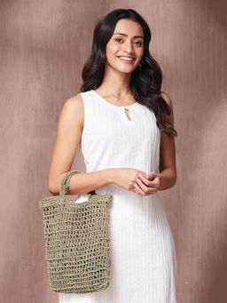 Fabindia - Beige Natural Tote Bag
