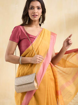 Fabindia - Gold Silk Blend Clutch (M)