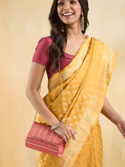 Fabindia - Red Tissue Clutch (L)