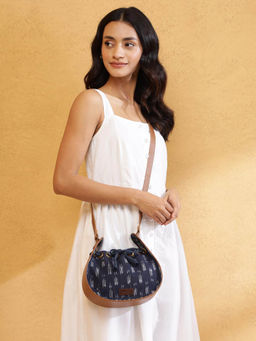 Fabindia - Blue Cotton Sling Bag