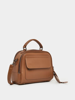 Styli - Women Brown Solid Sling Bag