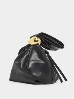 Styli - Women Black Metal Stud Detail Handbag