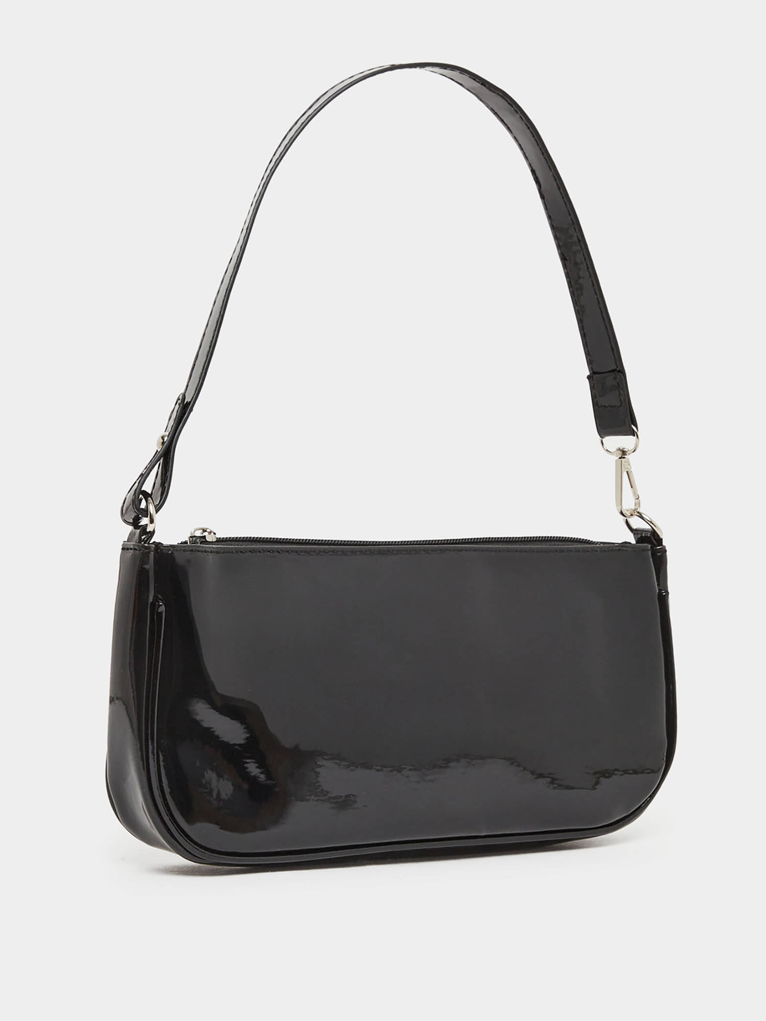 Women Shiny Textured Solid Shoulder Bag