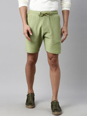RARE RABBIT Shorts : Buy RARE RABBIT Green Solid Shorts Online | Nykaa ...