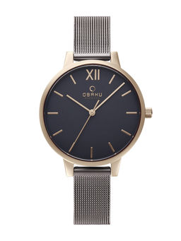 Obaku - Liv-Granite V209LXVJMJ Grey Dial Quartz Watch For Women