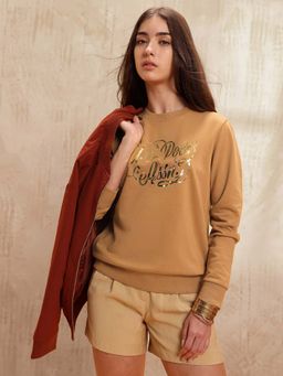 U.S. POLO ASSN. - Brand Regular Fit Sweatshirt - Beige