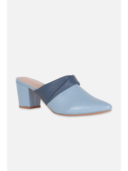 Allen Solly - Women Blue Casual Heeled Mules