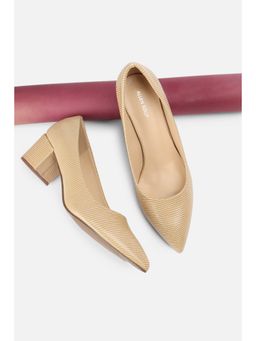 Allen Solly - Women Beige Casual Pump Heels