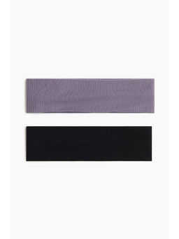 H&M - Women Purple 2-Pack Jersey Hairbands