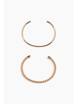 H&M - Women Gold 2-Pack Cuff Bracelets
