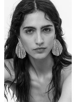 H&M - Women Silver Seashell-Shaped Earrings