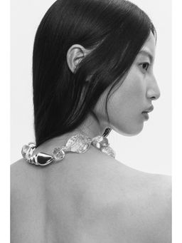 H&M - Women Transparent Beaded Cord Necklace