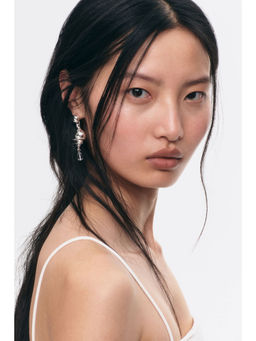 H&M - Women Silver Pendant Earrings