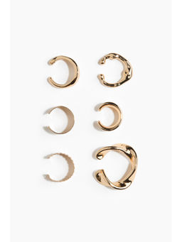 H&M - Women Gold 6-Pack Ear Cuffs