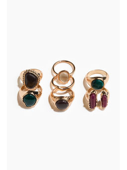 H&M - Women Gold 7-Pack Rings