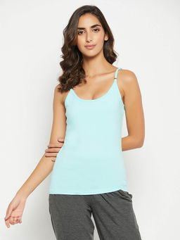Clovia - Camisole In Sky Blue - Cotton