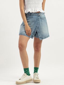 United Colors of Benetton - Blue Washed Denim Skorts