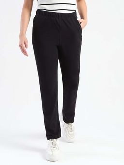 Madame - Black Cotton Blend Pant