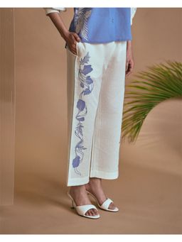 ORIGANI - Blue Ivory Petal Safari Pant
