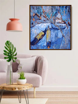 The Art House - Abstract Painting Multicolor (40X30 Inches)