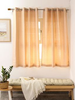 House This - Kaveri Window Curtain - Rose Gold