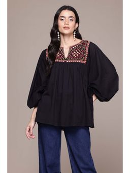 Aarke Ritu Kumar - Black Aboli Solid Top