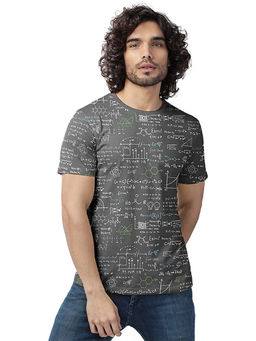 The Souled Store - Men Nerdy Equations Grey T-shirts
