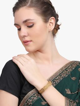 Adwitiya - Women 24K Gold Plated Embellished Designer Kada