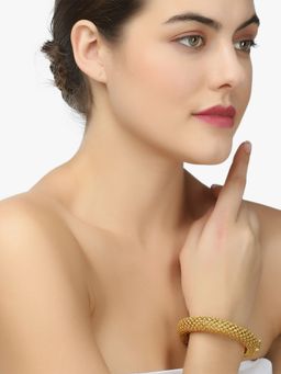 Adwitiya - 24 Ct Gold Plated Beautiful Handcrafted Kada