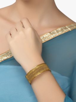 Adwitiya - Women 24 Ct Gold Plated Beautiful Handcrafted Kada
