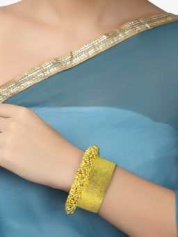 Adwitiya - Women 24 Ct Gold Plated Cuff