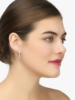 Adwitiya - Gold Toned Hoop Shaped Studs