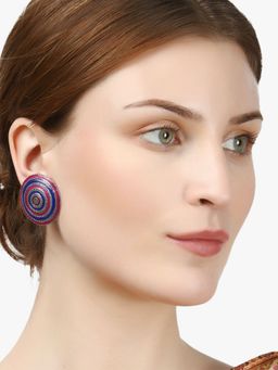 Adwitiya - Look Like Silver Circular Shaped Studs