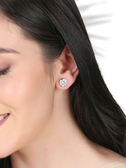 Adwitiya - Gold Plated Stone Studded Handcrafted Studs