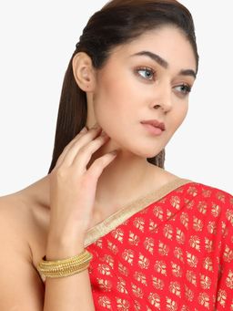 Adwitiya - Gold Plated Beautiful Handcrafted Kada