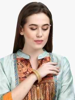 Adwitiya - Gold Plated Beautiful Handcrafted Kada