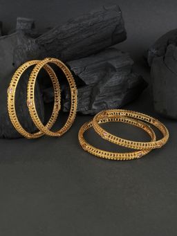 Adwitiya - Gold Plated Beautiful Handcrafted Bangle