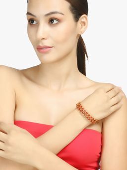 Adwitiya - Women 24K Gold Plated Beautiful Handcrafted Bangle