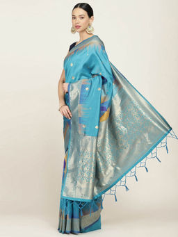 Soch - Woven Design Art Silk Saree with Unstitched Blouse