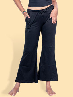 Kryptic - Black Perfect Solid The Groove Cotton Bootcut Pyjama