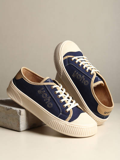 Navy Blue CAS Sneakers for Women