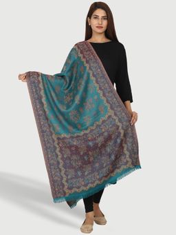 SWI STYLISH - Woven Wool White Stole