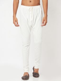 Fabindia - White Cotton Solid Men Pyjama